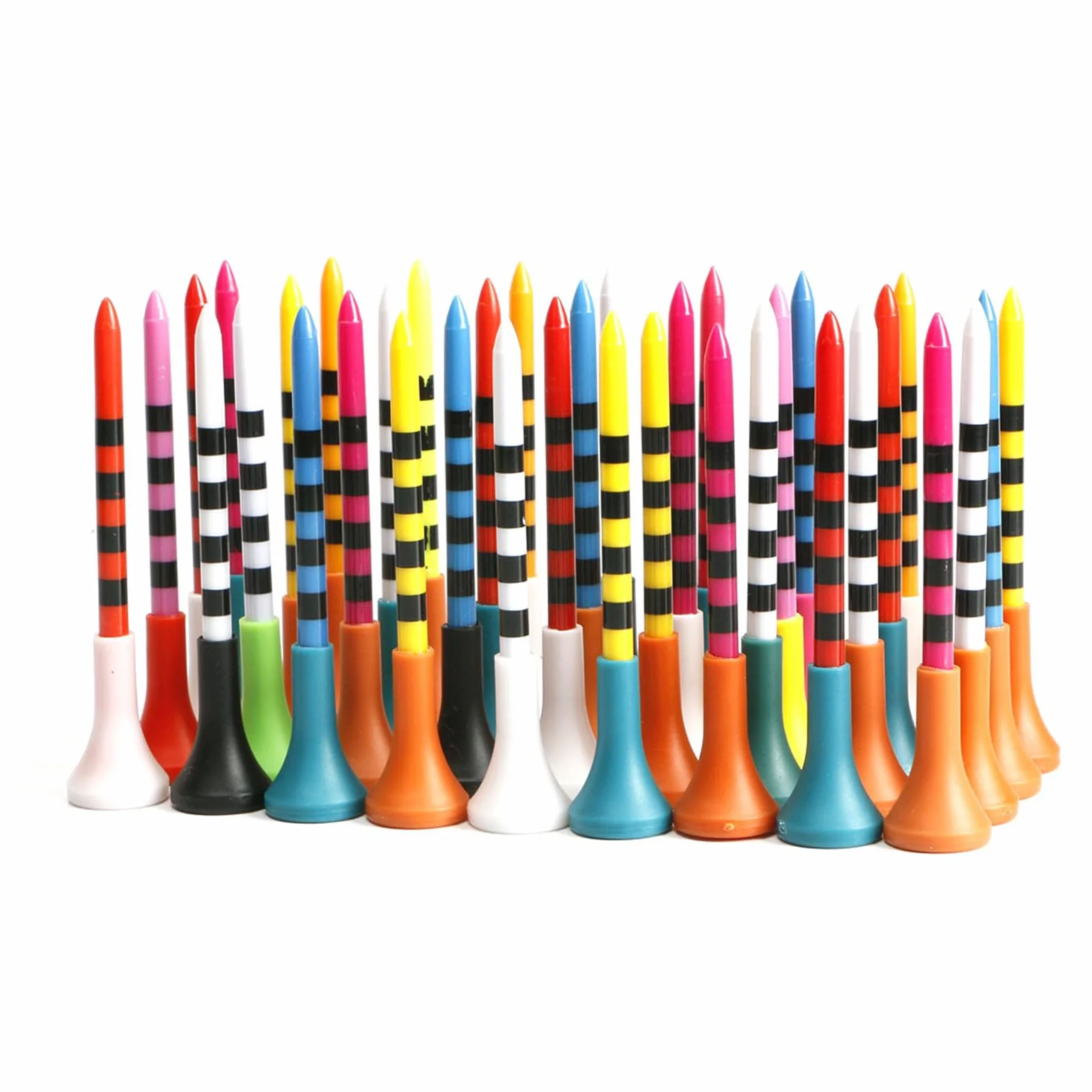50 sztuk herbat golfowych z tworzywa sztucznego 83 mm (3-1/4") 70 mm (2 3/4") do herbaty golfowej, długie, plastikowe, różne kolory