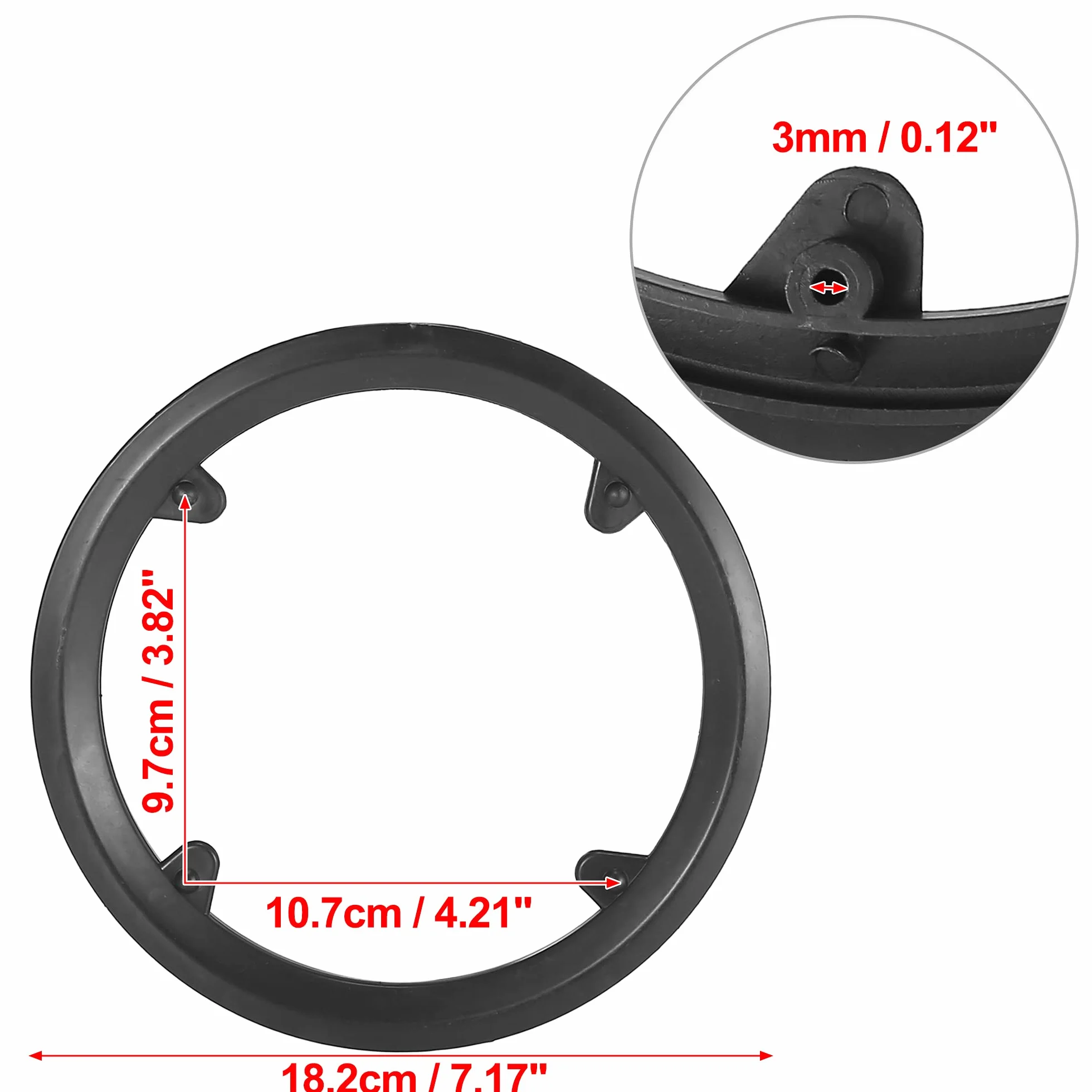 X AUTOHAUX 42 zęby 9,7 – 10,7 cm zestaw korby rowerowej osłona koła łańcuchowego czarna pusta