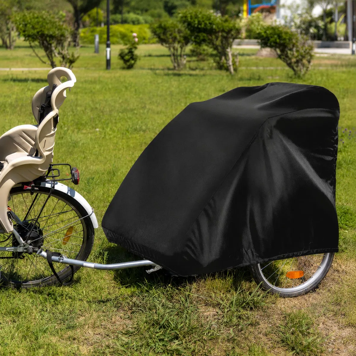 Pokrowiec na przyczepę rowerową Croozer Kid Keeke 1 210D Oxford Materiał ochronny Przyczepka rowerowa Wózek transportowy Ochrona przed deszczem kurzem i słońcem