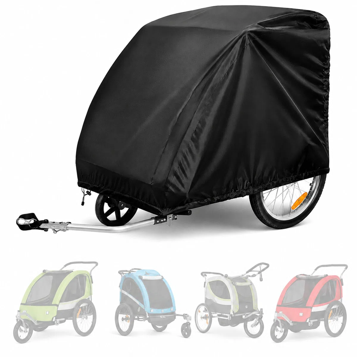 Pokrowiec na przyczepę rowerową Croozer Kid Keeke 1 210D Oxford Materiał ochronny Przyczepka rowerowa Wózek transportowy Ochrona przed deszczem kurzem i słońcem