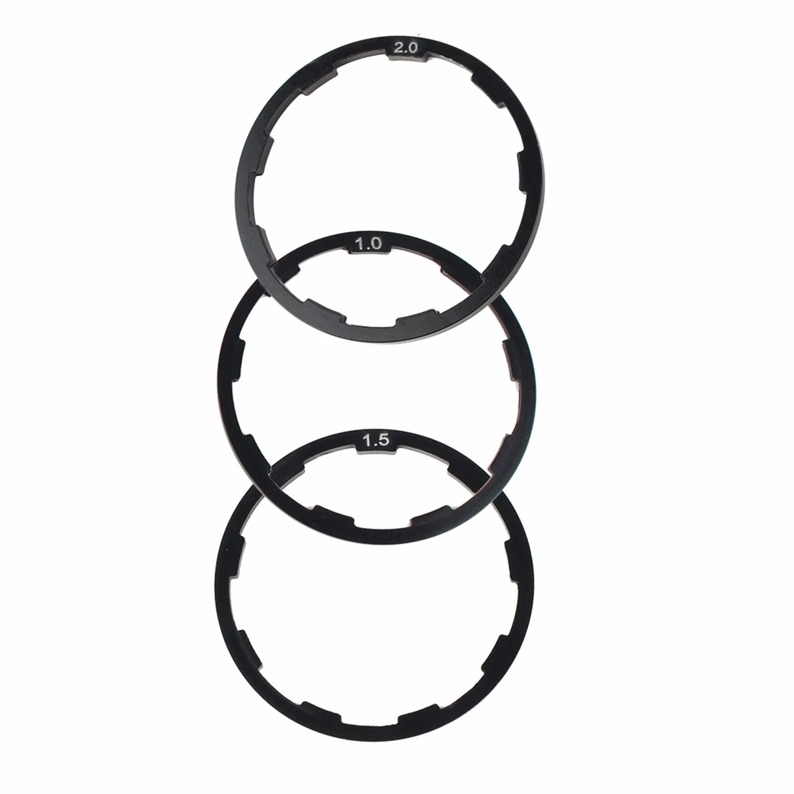 Kaseta Spacer Kaseta Spacer Stop Aluminium 3 Sztuk 1Mm 1.5Mm 2Mm Rower Piasta Koła Zamachowego Spacerycle Dolny Wspornik oś Podkładka Uszczelka