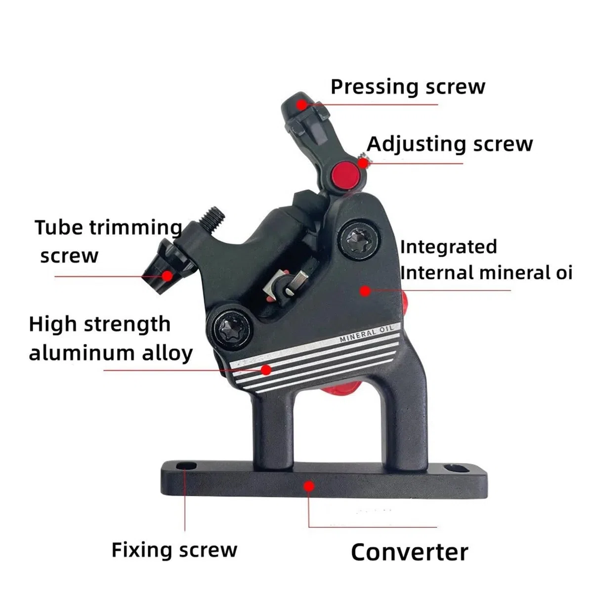 Hydrauliczny hamulec tarczowy roweru szosowego 140 mm 160 mm Płaski uchwyt do roweru szosowego Ciągnięcie zacisków hamulca tarczowego tylny bęben hamulcowy(Front 140mm)