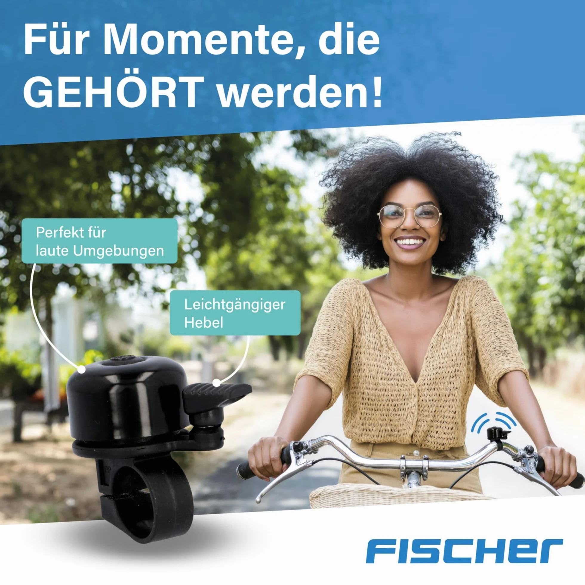 Fischer Mini dzwonek rowerowy