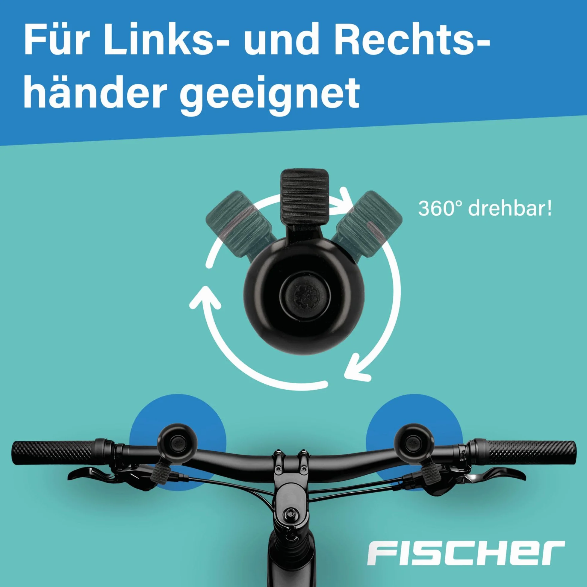 Fischer Mini dzwonek rowerowy