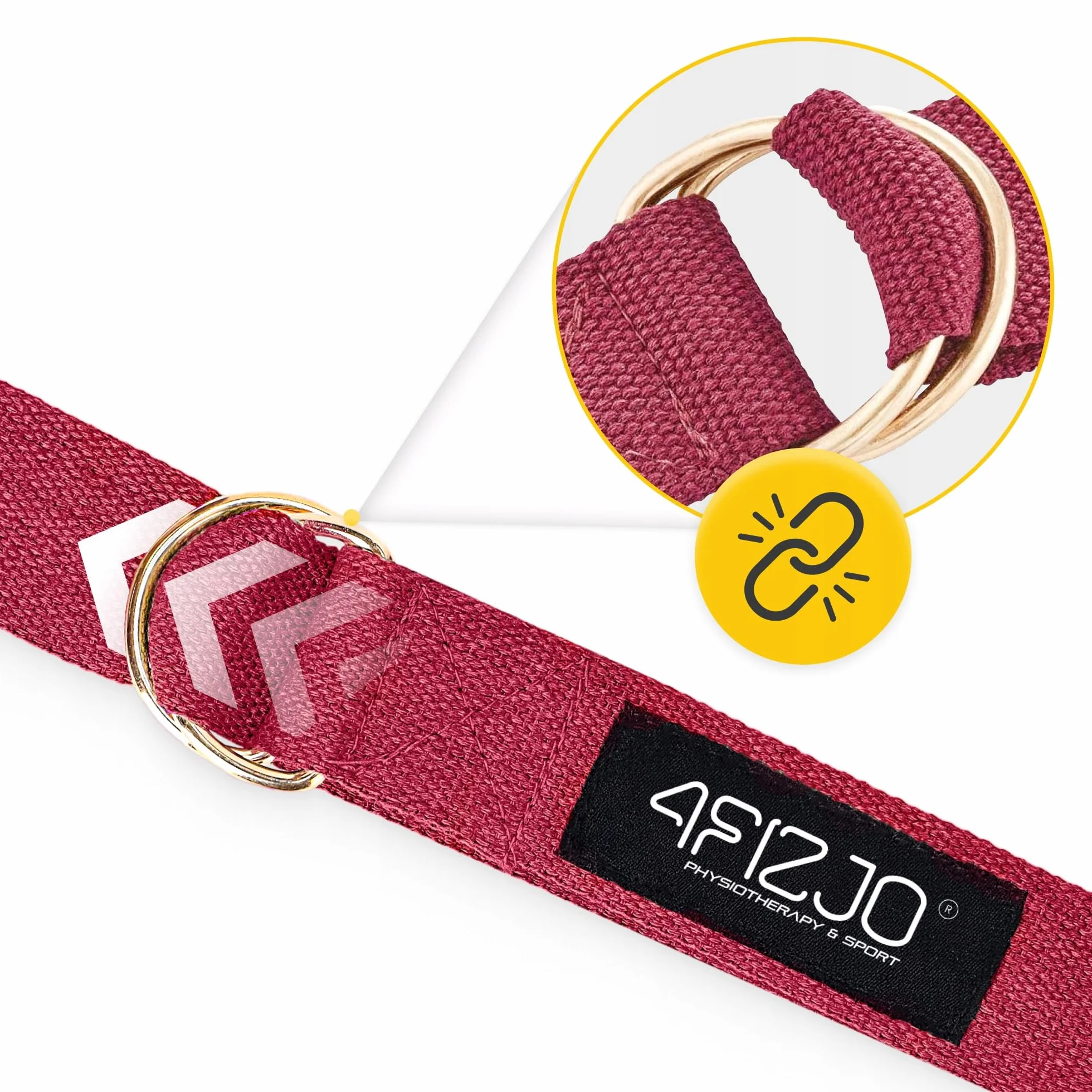 PASEK DO JOGI DŁUGA TAŚMA DO ROZCIĄGANIA ĆWICZEŃ TRENINGU YOGA BELT 3 m