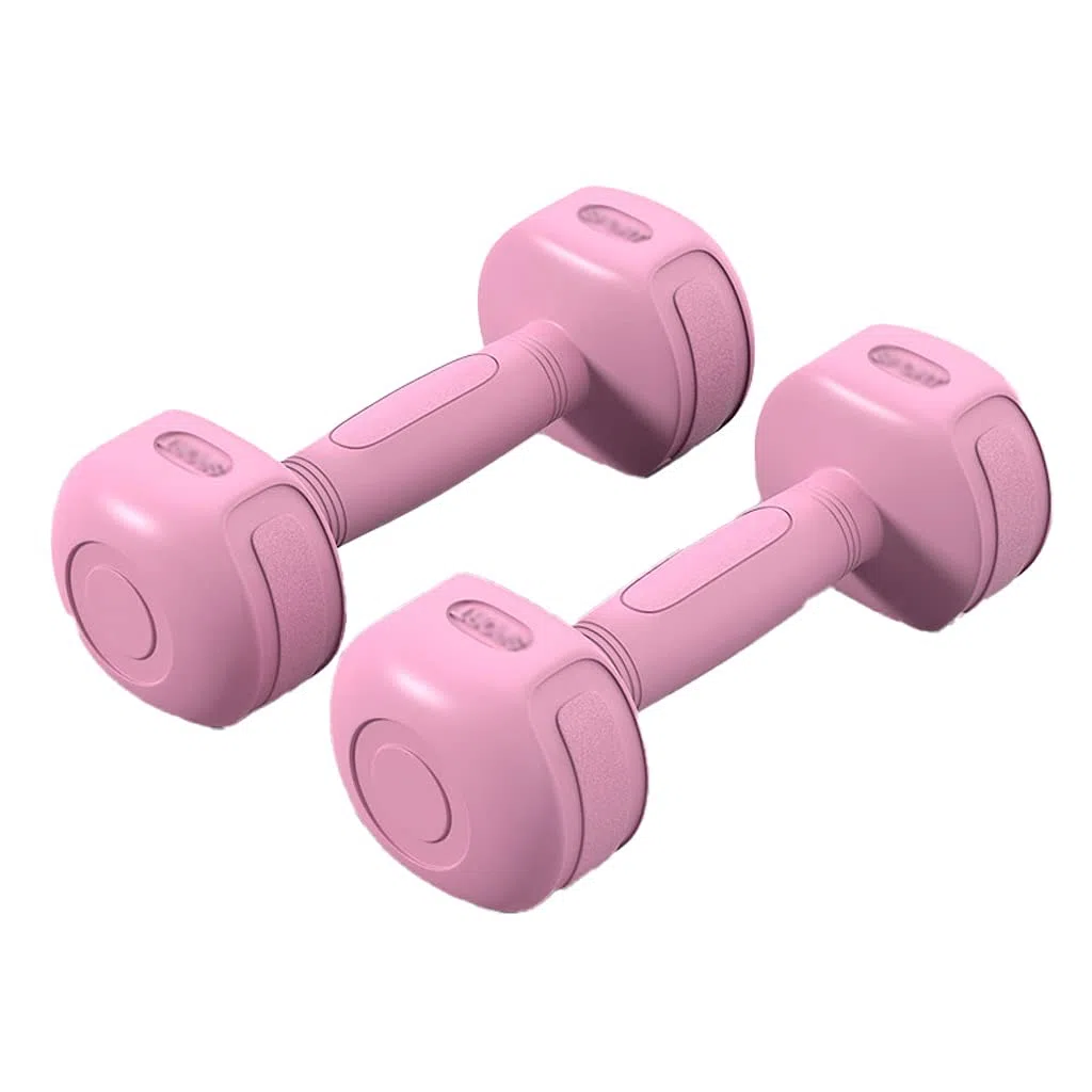 Regulowane hantle Zestaw hantli ciężarków Sześciokątny sztanga do treningu siłowego Wybierz zestaw i(Pink,3kg)