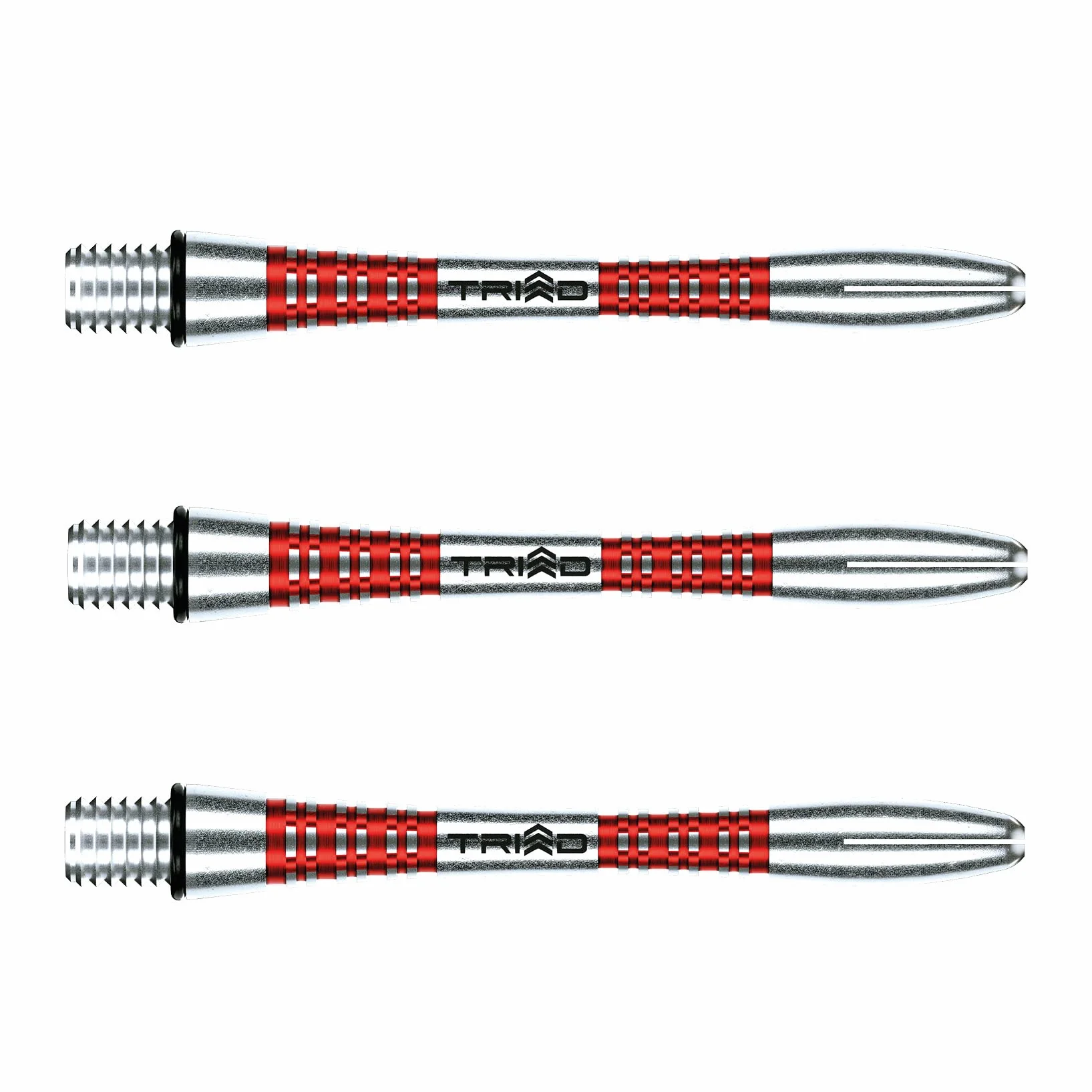 WINMAU Triad Aluminium Czarny Intermediate Łodygi do darta (wały) - 1 zestaw w opakowaniu (łącznie 3 wały)