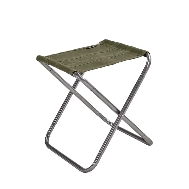 Przenośny mały niski taboret aluminiowy na plażę(Black)