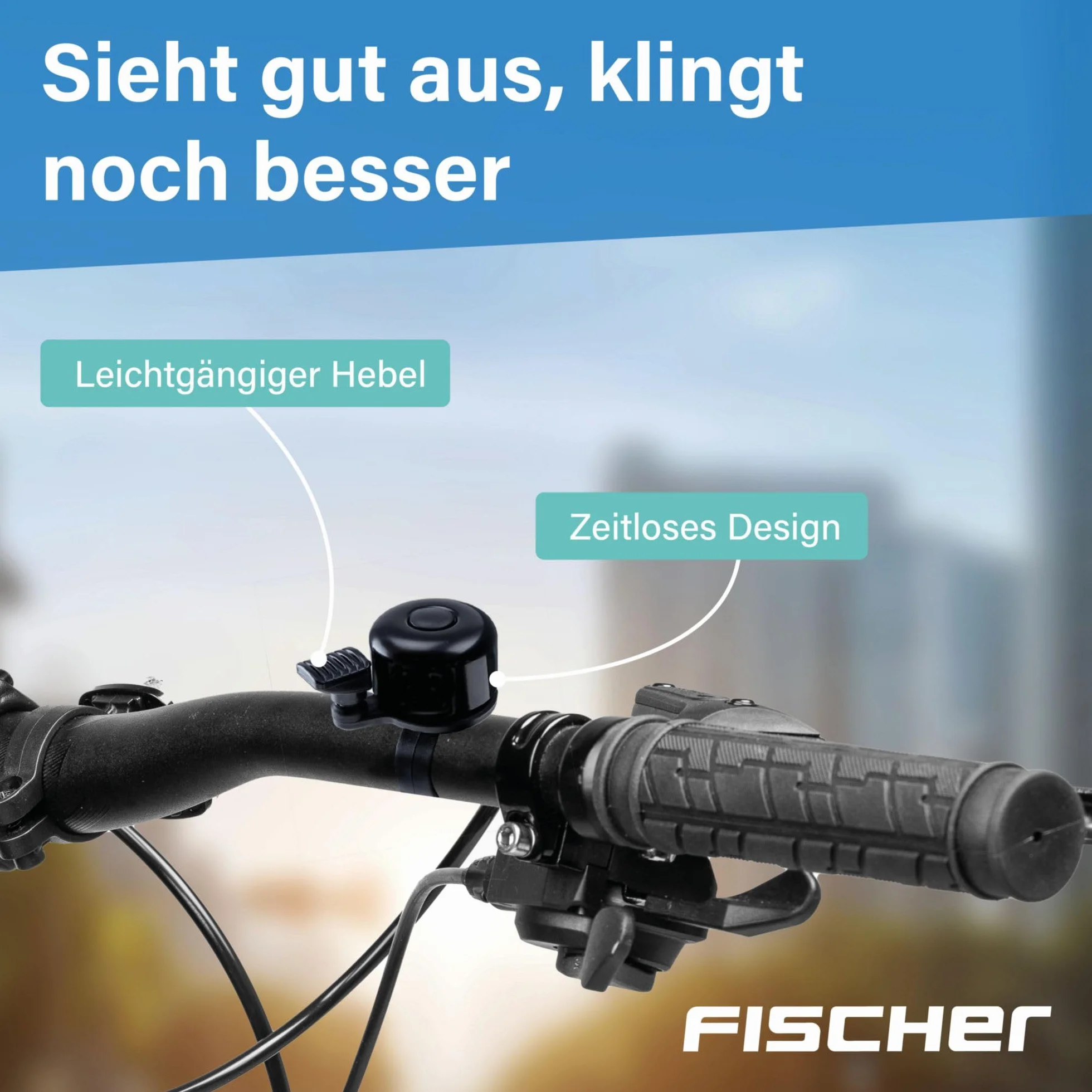 Fischer Mini dzwonek rowerowy