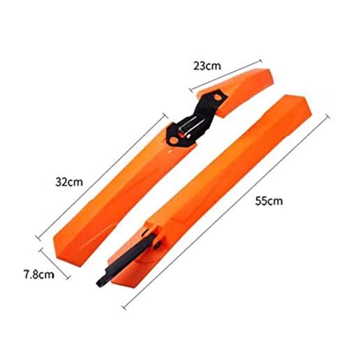 Blokady rowerowe roweru górskiego 2PCS błotniki rowerowe błotniki rowerowe górskie zestaw błotników błotniki błotniki rowerowe błotniki przednie i tylne błotniki rowerowe
