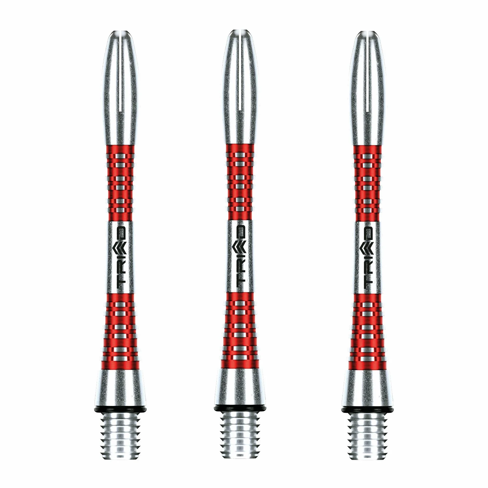 WINMAU Triad Aluminium Czarny Intermediate Łodygi do darta (wały) - 1 zestaw w opakowaniu (łącznie 3 wały)