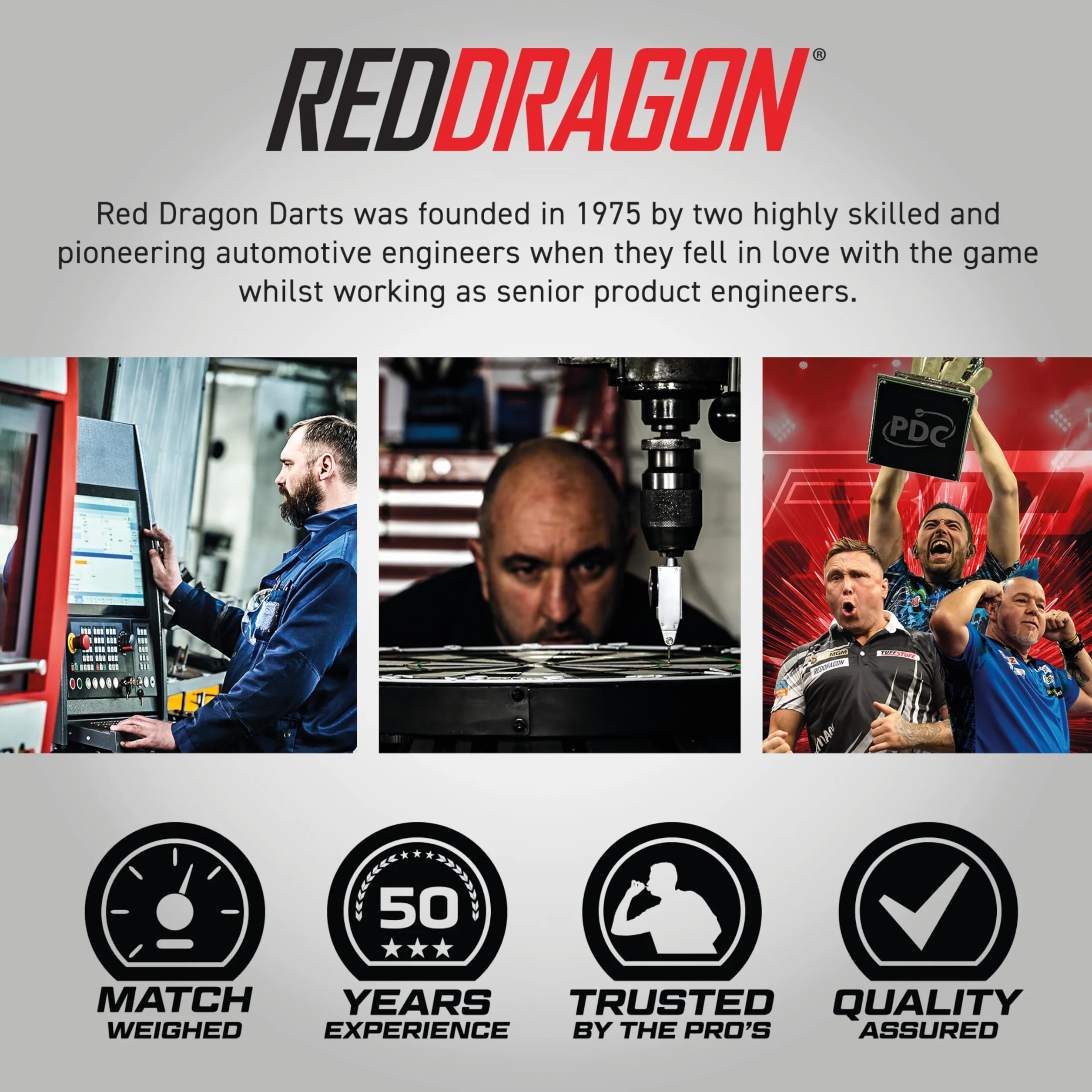 RED DRAGON Gerwyn Price Hardcore Extra Grube standardowe rzutki Dart Flights - 3 zestawy w opakowaniu (łącznie 9 lotów)